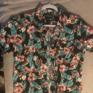 Corgi Hawaiian shirt